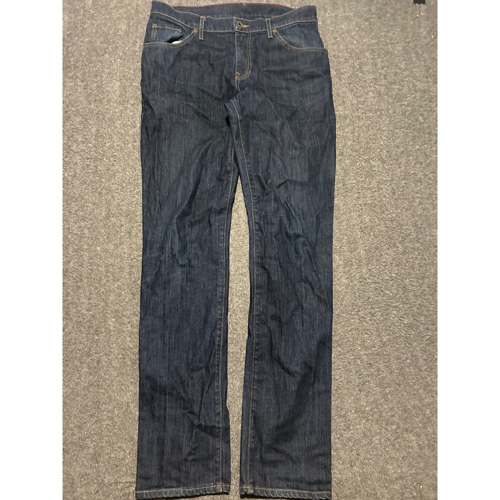 Raleigh denim handcrafted jeans mens dark blue wash fit 33X34 martin casual